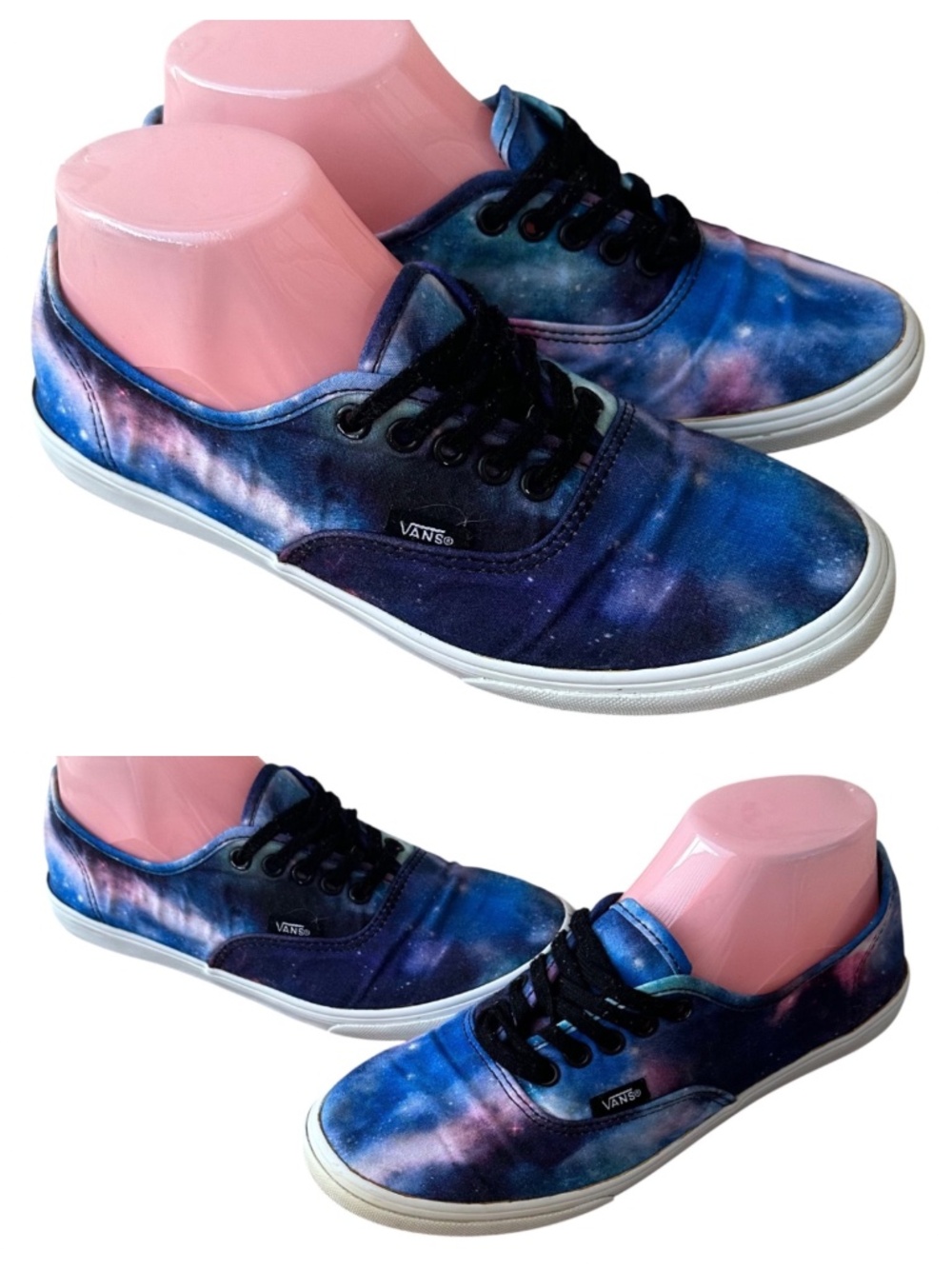 Vans Cosmic Galaxy Shoes Sneakers Womens Sz 7.5 Blue Purple Lo-Top